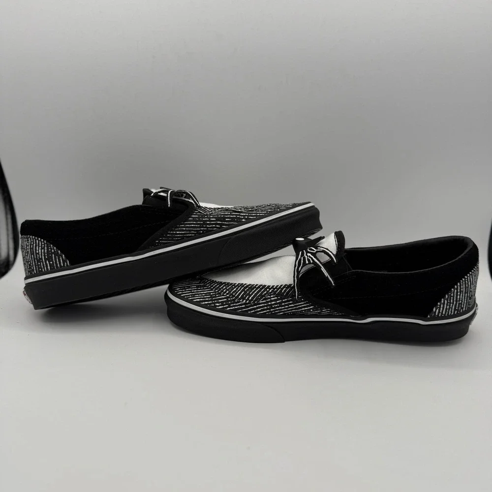 Vans Classic Slip-On () Jack/Nightmare Black White Men's‎ Shoes 9.5 Women